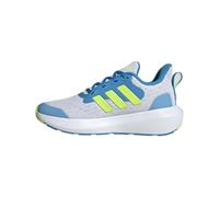adidas Fortarun 3.0 Shoes Junior Running, Dash Grey/Lucid Lemon/Solar Blue, 3.5 UK Child