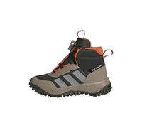 adidas FORTATRAIL BOA Shoes Kids, Night Cargo/Matte Silver/semi Impact Orange, 4 UK Child