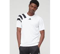 adidas Fortore 23 Short Sleeve T-Shirt, White/Black, Size S, Men White/Black
