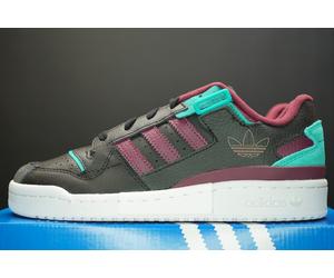 adidas Forum Exhibit Low Shoes H01912 Black Victory Crimson Green Sneakers