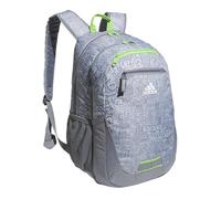 adidas Foundation 6 Backpack, Adi Font Madness Stone Grey/Lucid Lime Green, One Size, Foundation 6 Backpack