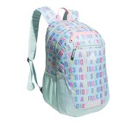 adidas Foundation Backpack for Laptop, Book Sleeve, Large Durable Athletic Gym Bag, Hall Pass Semi Flash Aqua/Pink Spark, One size, Foundation Backpack for Laptop, Large Durable Athletic Gym Bag