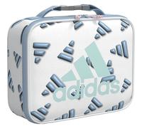 adidas Foundation Insulated Lunch Bag for Men and Women, 3D AOP White/Clear Sky Blue/Semi Flash Aqua Blue, One Size