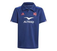adidas France 24/25 Home Rugby Shirt Kids 13-14 Years Dark Blue