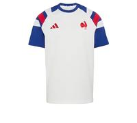 adidas Men's France Rugby Travel Men Shirt, White, XL