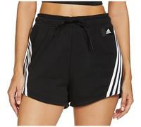 adidas Future Icon 3 Stripes Womens Training Shorts - Black