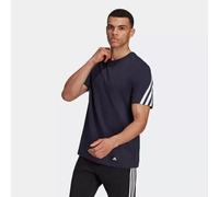 adidas Future Icons 3-Stripe Mens Cotton T-shirt Casual - Blue