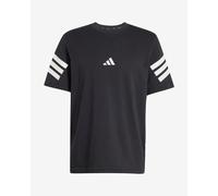 adidas Future Icons 3 Stripes short sleeve T-shirt pure black white - S