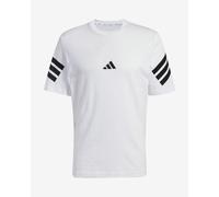 adidas Future Icons 3 Stripes short sleeve T-shirt pure white black - L