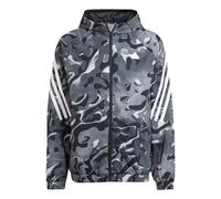 adidas Future Icons Allover Print Full-Zip Hoodie Jackets 'Black White' IJ8843 XS