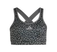 Adidas Future Icons Optime Medium Impact Sports Bra Grey 13-14 Years Girl