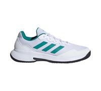 Adidas Gamecourt 2 M Clay White/Green FW25 padel shoes for men 43 1/3