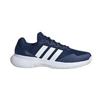 adidas GameCourt 2 Men's Tennis Shoes | UK 10.5 in Dark Blue/Cloud White/Cyber Metallic