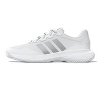 adidas GameCourt 2 Women's Tennis Shoes | UK 7 in Cloud White/Silver Metallic