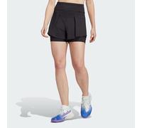 adidas Gameset Tennis Match Shorts Womens Black 2in1