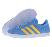 adidas Gazelle Big Boys' Sneaker, Blue White Yellow, 3.5 UK