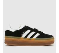 adidas Originals Womens Gazelle Bold Trainers, Core Black/Ft White/Ftwr White, Size 8, Women Core Black/Ft White/Ftwr White