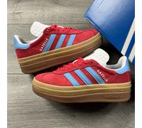 Adidas Gazelle Bold / Triple Sole Suede ‘Red / Blue’ - Size UK 3.5 / EU 36