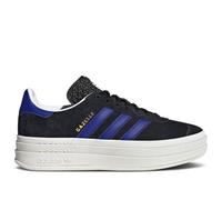 adidas Gazelle Bold Women's Sneakers, Core Black/Lucid Blue/Gold Metallic, 8.5