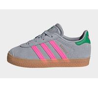 Adidas Originals Gazelle Comfort Closure Elastic Laces Infant Trainers Grey EU 23 Kids