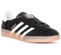 Adidas Gazelle Indoor 3 Layers Gum Sole Womens Trainers In Black White UK 3 - 8