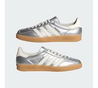 adidas Gazelle Indoor Metallic Silver UK 4.5 Rare Ltd Edition Trainers JR1206