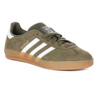 Adidas Gazelle Indoor Q Panel Gum Sole Mens Trainer In Olive White UK 7 - 11