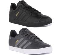 Adidas Gazelle J Retro Style Leather Unisex Trainers In Grey UK Size 3 - 6