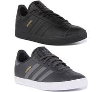 Adidas Gazelle J Retro Style Leather Unisex Trainers In Grey UK Size 3 - 6