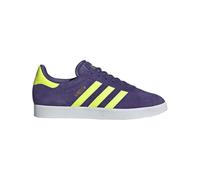 adidas Gazelle Messi Indoor Shoes - Inspired by Lionel Messi, Style and Comfort, Authentic Materials, Unity Purple/Lucid Lemon/White, 10.5 Women/9.5 Men
