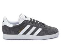 adidas Men's Gazelle Sneaker, Grey Solid Grey White Gold Metallic, 7 UK