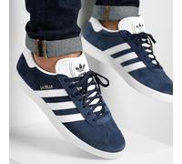 Adidas Gazelle Originals Mens Shoes Trainers Size 7 - 12 Navy / White BB5478
