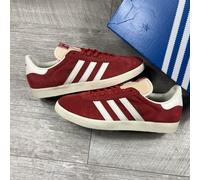 Adidas Gazelle Trainers Shoes - Glory Red / White - Size UK 10.5 / EU 45 1/3