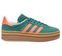 adidas Gazelle Unisex Adult Bold Sneaker, Dark Green and Orange, 5 UK
