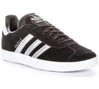 Adidas Gazelle Vintage Lace up Suede Womens Trainer In Black Silver UK 3 - 8