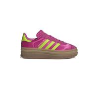 adidas Gazelle Womens Shoes, Semi Lucid Fuchsia/Solar Slime/Gold Metallic, 7 UK