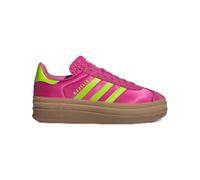 adidas Gazelle Womens Shoes, Semi Lucid Fuchsia/Solar Slime/Gold Metallic, 8 UK