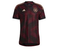 adidas Germany 22 Away Men's Authentic Jersey, Black, Size L
