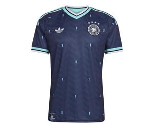 Adidas Germany 26/27 Away Short Sleeve T-shirt Blue S Men
