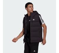 adidas Gilet Mens Helionic Hood Down Vest Jacket Black Hiking Coat Sleeveless
