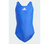 Adidas Girls 3 Bars Solid Small Logo Swimsuit Swimming Costume JG1040