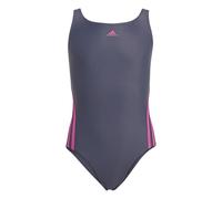Adidas Girls 3-Stripes Swimsuit Colour: Navy, Size: 11-12 years