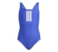 adidas Girl's 3-Stripes Swimsuit Kids, Semi Lucid Blue/White, 13-14 Years