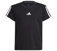 adidas - Girl's 3-Stripes Tee - T-shirt size 170, black