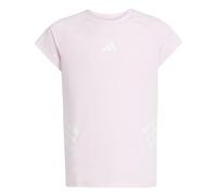 adidas Girl's All Sports NXT T-Shirt, Clear Pink/White, 7-8 Years