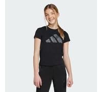 adidas Sportswear Junior Girls Graphic Big Logo T-shirt-black, Black, Size 7-8 Years Black
