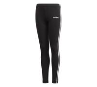 adidas Girls Black Cotton Stripe Junior Leggings DV0367