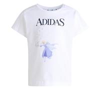 adidas Girl's Disney Frozen TEE, White/Dark Blue, 5-6 Years