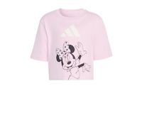 adidas Girl's Disney Minnie Mouse Shirt, Clear Pink/Off White, 2-3 Years