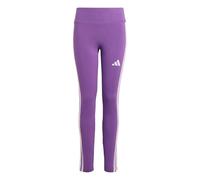 adidas Girl's ESSENTIALS 3 STRIPES LEGGINGS, active purple/ice lavender, 7-8 Years